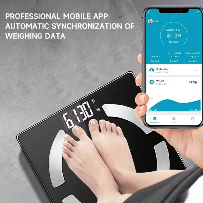 Báscula Digital Avanzada de Alta Precisión, Límite de 181.44 KG, Pantalla LCD