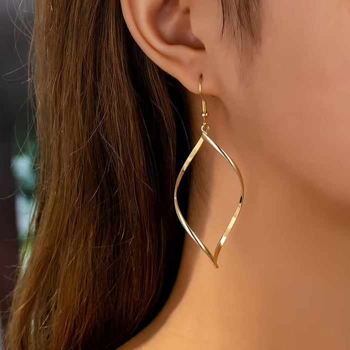 1 par de aretes de diseño de nicho, minimalista, de moda, geométricos