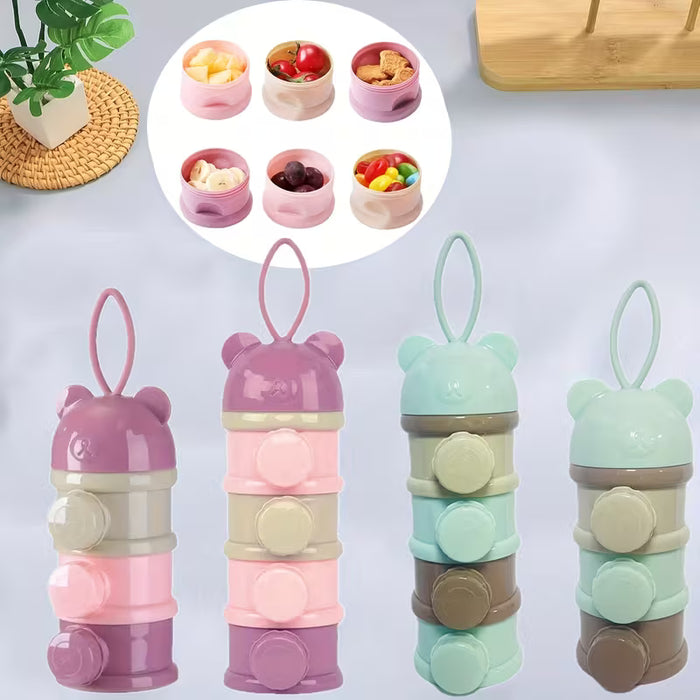 SHEIN Contenedor Portátil de Fórmula y Snacks de 3 Niveles