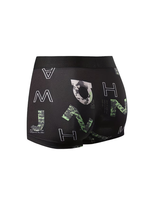 Set de 10 Calzoncillos bóxer elásticos planos para hombre con estampado aleatorio