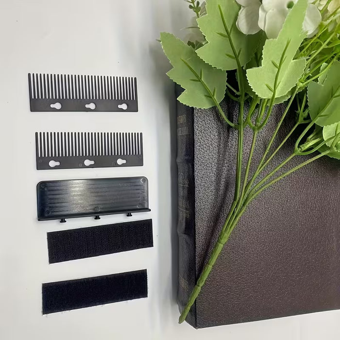 1 peine alisador negro resistente al calor con caja - Ideal para usar con planchas color aleatorio