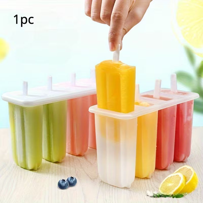 1 molde reutilizable 4 en 1 para paletas de helado