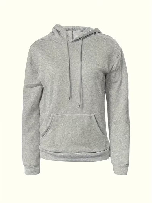 2Pcs Sudaderas con Capucha de Color Sólido para Mujer