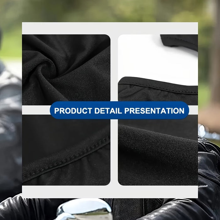 Cubierta para la cabeza transpirable para hombre, Máscara de ciclismo estampada en negro a la moda