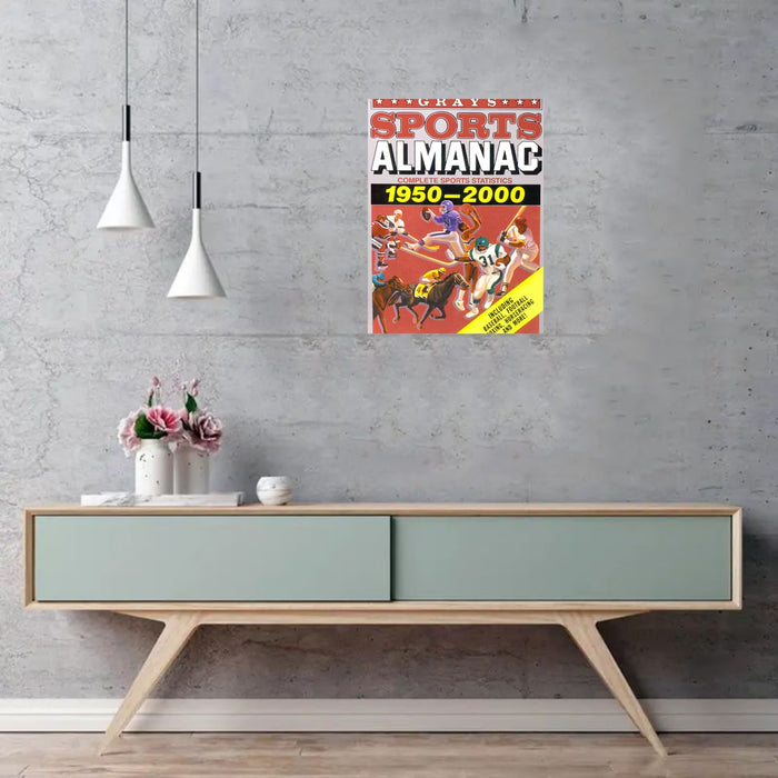 Póster en lienzo sin marco 2D plano De Almanaque deportivo 1950-2000