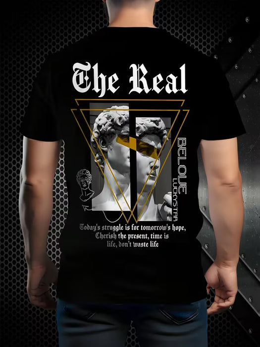 Camiseta de hombre con estampado 3D Ehe Real de alta definición