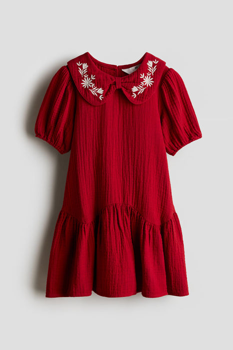 H&M Vestido de muselina de algodón para niñas