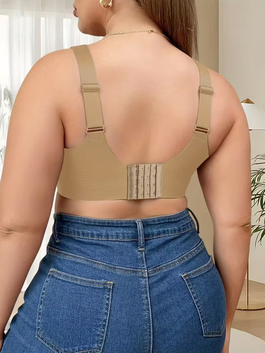 3 Piezas de Sostenes de Levantamiento Completo para Mujeres, Sin Costuras y Sin Aros, Tirantes Anchos Ajustables