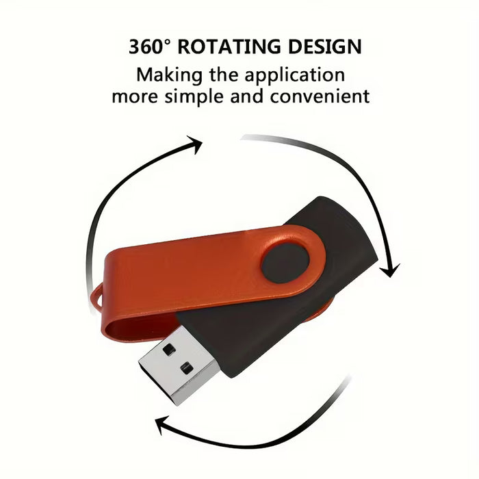 2pcs de USB Flash Drive 256MB, Disco USB de Alta Velocidad con Diseño Metálico