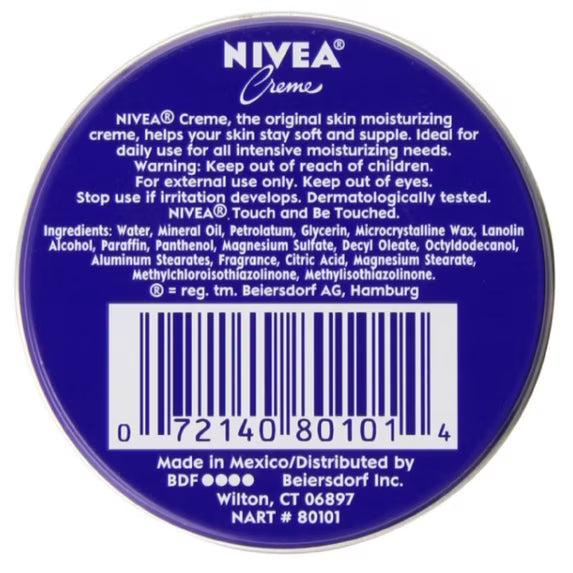 NIVEA Crema hidratante para uso diario intensivo, lata de 28 g (paquete de 10)