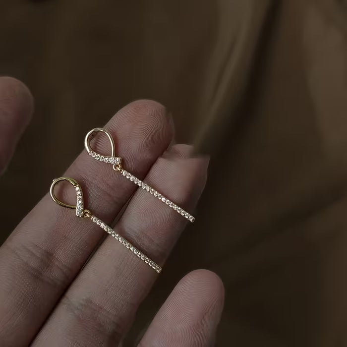 Pendientes Largos Retro de Alta Gama, Tendencia, para Mujer