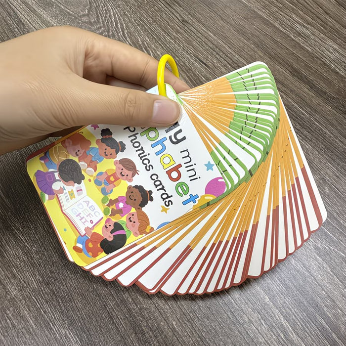 26 tarjetas didácticas con el alfabeto en inglés, educación temprana para niños