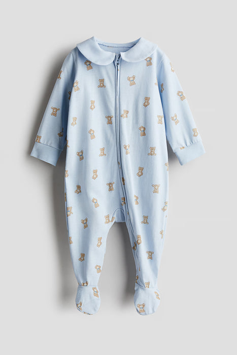H&M Mono pijama con cuello estampado de osos