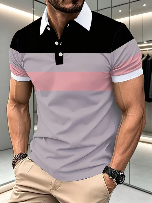 Polo de Manga Corta para Hombre, Talla Estándar, Casual. Moderno y Versátil
