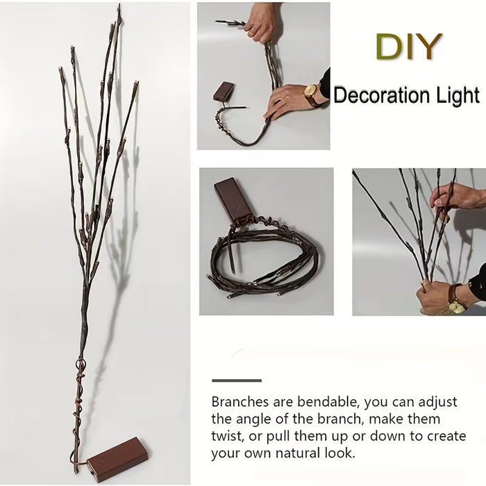 Luces LED para Ramas, Rama Artificial para Jarrones, Decoración