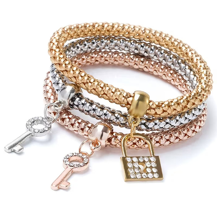 Set de 3 pulseras elegantes del Árbol de la Vida