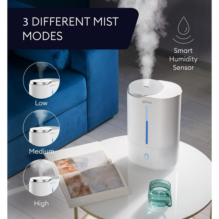 Geniani de 6 l Humidificadores de vapor frío con llenado superior y difusor de aceites esenciales para el hogar