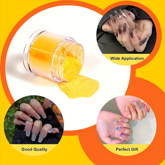 Set de Polvo Acrílico, 24 Colores de Polvo para Uñas Acrílicas, Sistema de Uñas Acrílicas de Colores