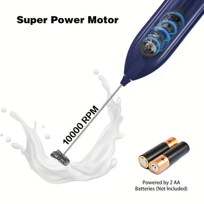 LALAYUAN Espumador de Leche Eléctrico - Batidor de Leche Portátil