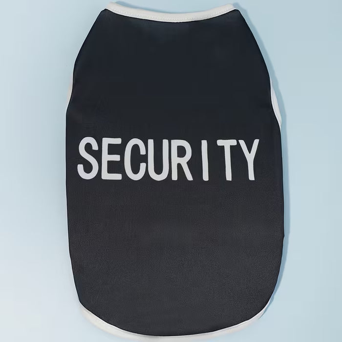 Ropa De Verano Para Mascotas - Camiseta De Seguridad Para Perros Con Impresión De Letras