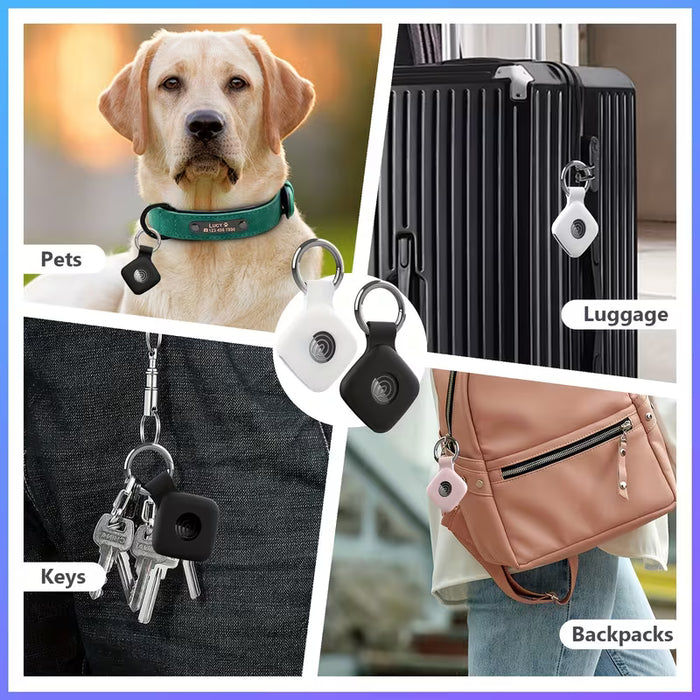 Estuche protector de silicona anti-perdida para rastreador de azulejos con llavero