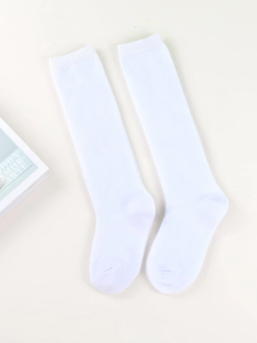 Shein 3 pares de Calcetines por encima de la rodilla para niñas