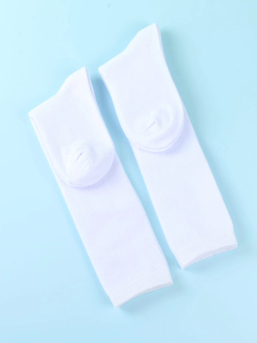 Shein 3 pares de Calcetines por encima de la rodilla para niñas