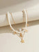 3pcs de collar con colgante de concha y estrella de mar de metal estilo bohemio - Quierox - Tienda Online