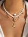 3pcs de collar con colgante de concha y estrella de mar de metal estilo bohemio - Quierox - Tienda Online