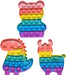3pcs de juguetes antiestrés Fidget Popper, divertidos Rainbow Push Fun, burbujas sensoriales - Quierox - Tienda Online