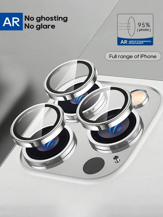 3pcs de protector de lente de vidrio templado Silver, para Iphone 14 Pro Max - Quierox - Tienda Online