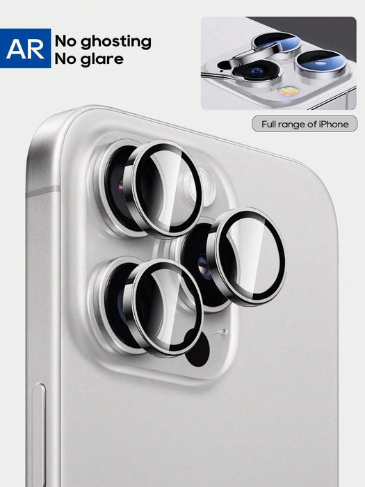3pcs de protector de lente de vidrio templado Silver, para Iphone 14 Pro Max - Quierox - Tienda Online