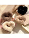 3pcs Ganchos de pelo de peluche con forma de corazón, para uso casual diario - Quierox - Tienda Online