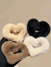 3pcs Ganchos de pelo de peluche con forma de corazón, para uso casual diario - Quierox - Tienda Online