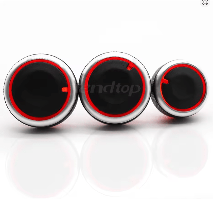 3PCS Perilla de interruptor de Control de calor de aire acondicionado de coche - Quierox - Tienda Online