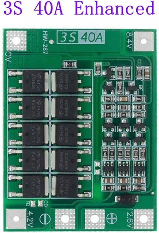 3S 40A Li - ion batería cargador de batería de litio 18650 BMS para motor de taladro - Quierox - Tienda Online