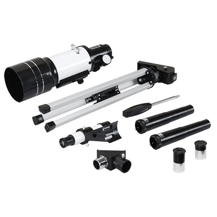 Telescopio astronómico refractor F30070M para niños: telescopio educativo de 70 mm