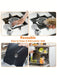 4 alfombrillas negras antiaceite para estufas de gas. Alfombrilla para superficies de estufas - Quierox - Tienda Online