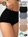 4 braguitas lisas de talle alto para mujer, de colores aleatorios - Quierox - Tienda Online