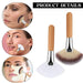 4 brochas de ventilador facial, cepillo de maquillaje facial, cepillos de abanico - Quierox - Tienda Online
