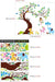 4 calcomanías de pared de árbol marrón de dibujos animados gigantes 12 x 36 - Quierox - Tienda Online