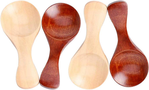4 Cucharas Pequeñas de Madera en dos colores - Quierox - Tienda Online