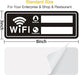 4 letreros acrílicos para wifi para huéspedes, 20 x 7,5 cm (8" x 3") - Quierox - Tienda Online