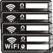 4 letreros acrílicos para wifi para huéspedes, 20 x 7,5 cm (8" x 3") - Quierox - Tienda Online