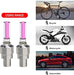 4 luces LED para tapas de válvulas de neumáticos,luz de neón roja - Quierox - Tienda Online