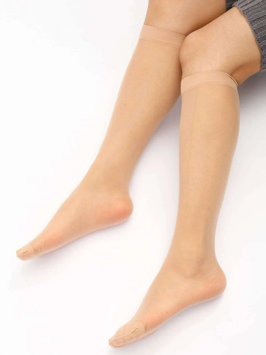 4 pares calcetines sobre pantorrilla unicolor - Quierox - Tienda Online