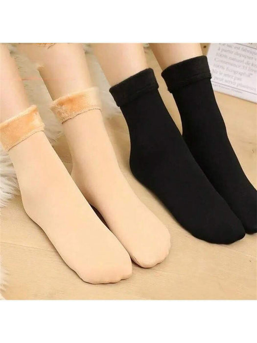 4 pares de calcetines de nieve forrados de felpa - gruesos y cálidos de invierno - Quierox - Tienda Online