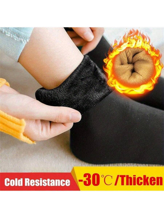 4 pares de calcetines de nieve forrados de felpa - gruesos y cálidos de invierno - Quierox - Tienda Online