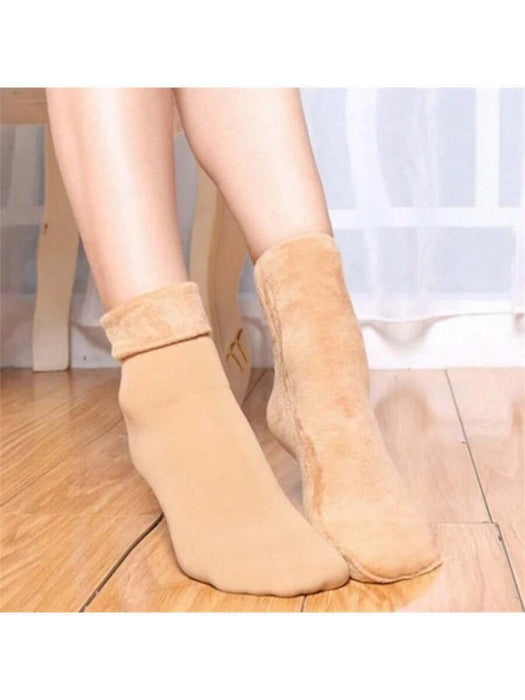 4 pares de calcetines de nieve forrados de felpa - gruesos y cálidos de invierno - Quierox - Tienda Online