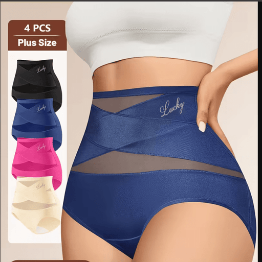 4 pcs de Ropa Interior Moldeadora para Mujer con Cintura Alta - Cubrimiento Completo - Quierox - Tienda Online